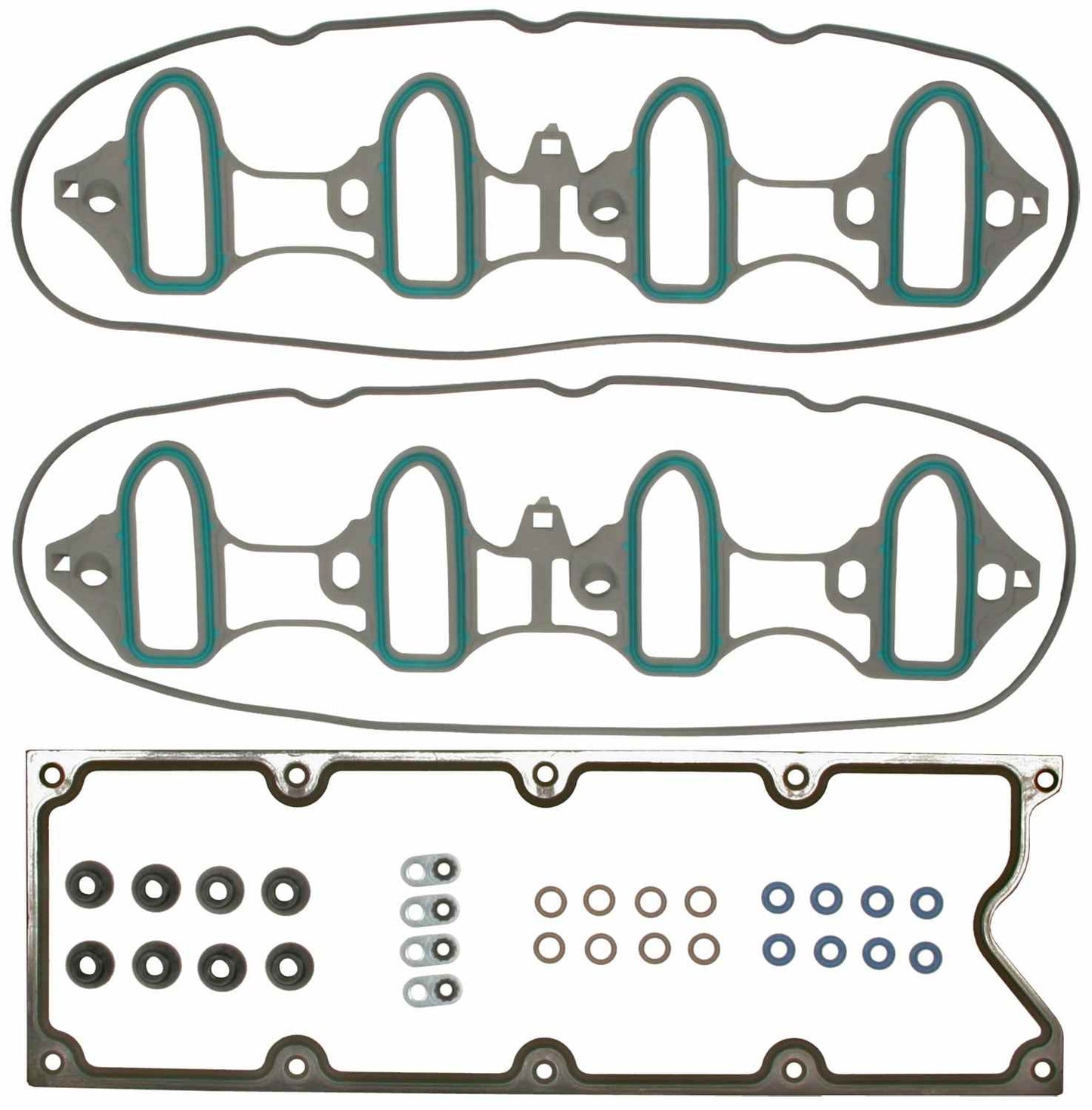 Front View of Engine Intake Manifold Gasket Set MAHLE MIS16340