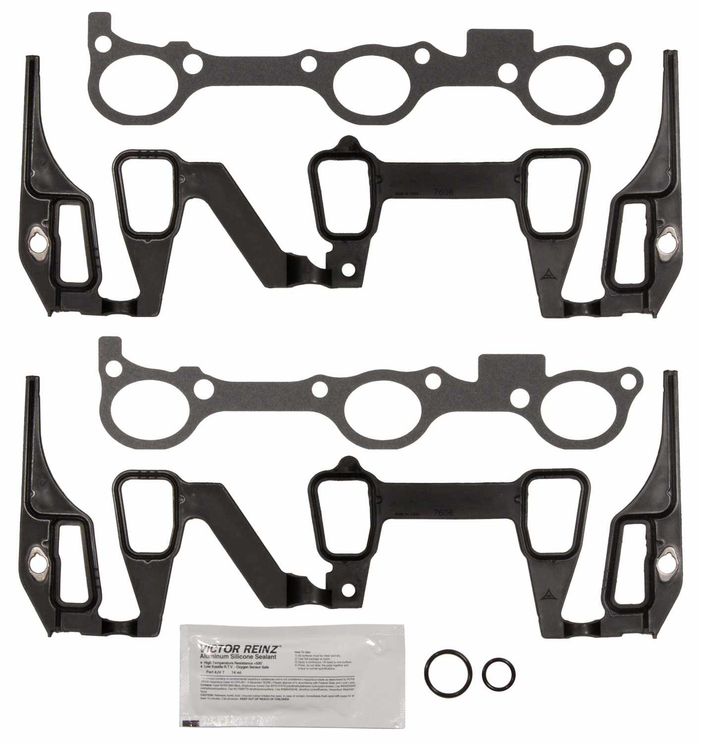 Front View of Engine Intake Manifold Gasket Set MAHLE MS16166