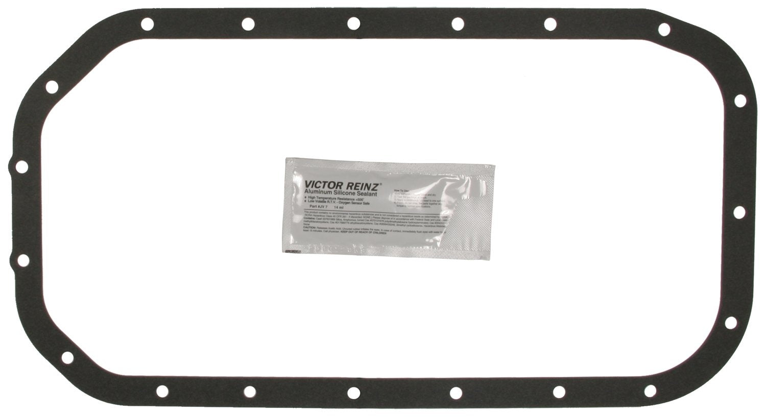 Front View of Engine Oil Pan Gasket Set MAHLE OS32293