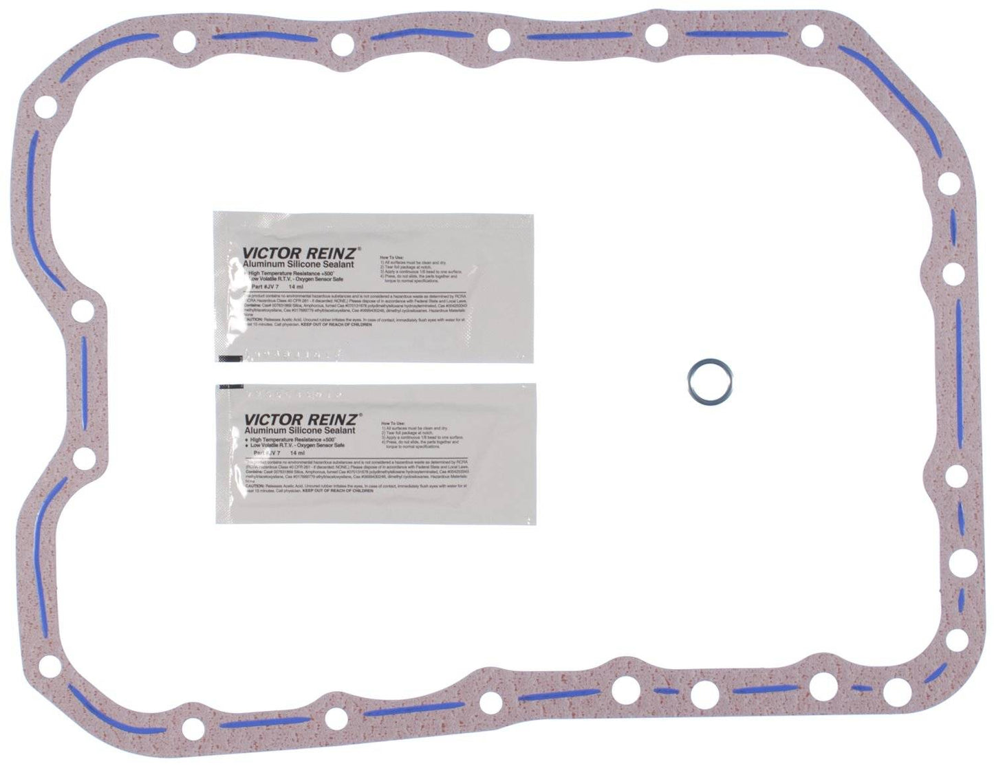 Front View of Engine Oil Pan Gasket Set MAHLE OS32367