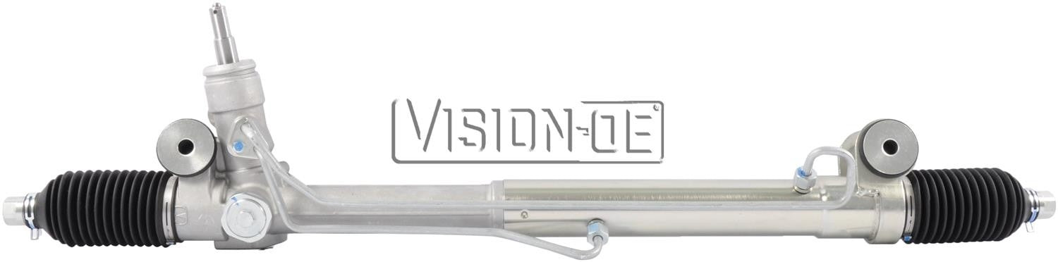 Front View of Rack and Pinion Assembly BBB N103-0206