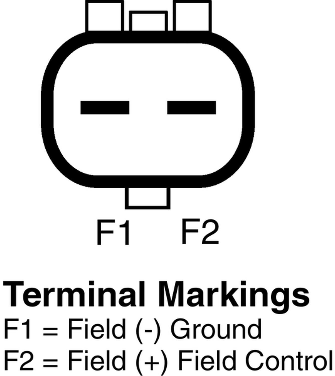 Connector View of Alternator BBB N11235