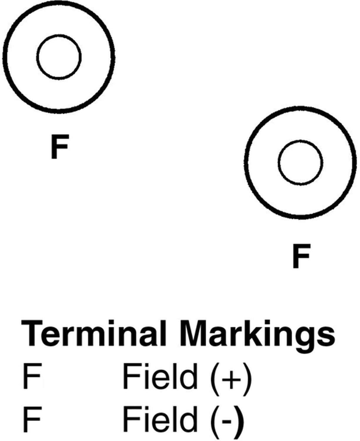 Connector View of Alternator BBB N13309