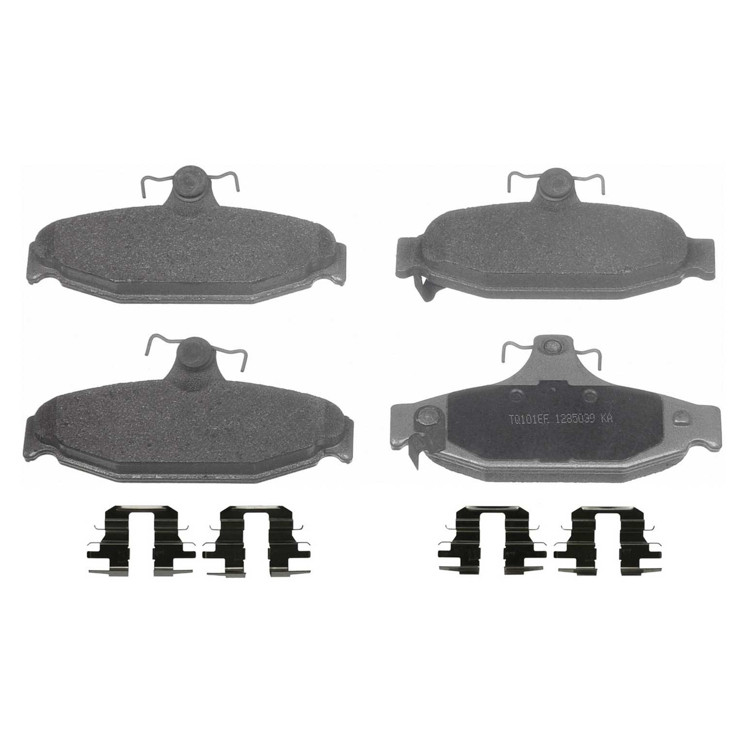 Angle View of Rear Disc Brake Pad Set WAGNER BRAKES MX1004