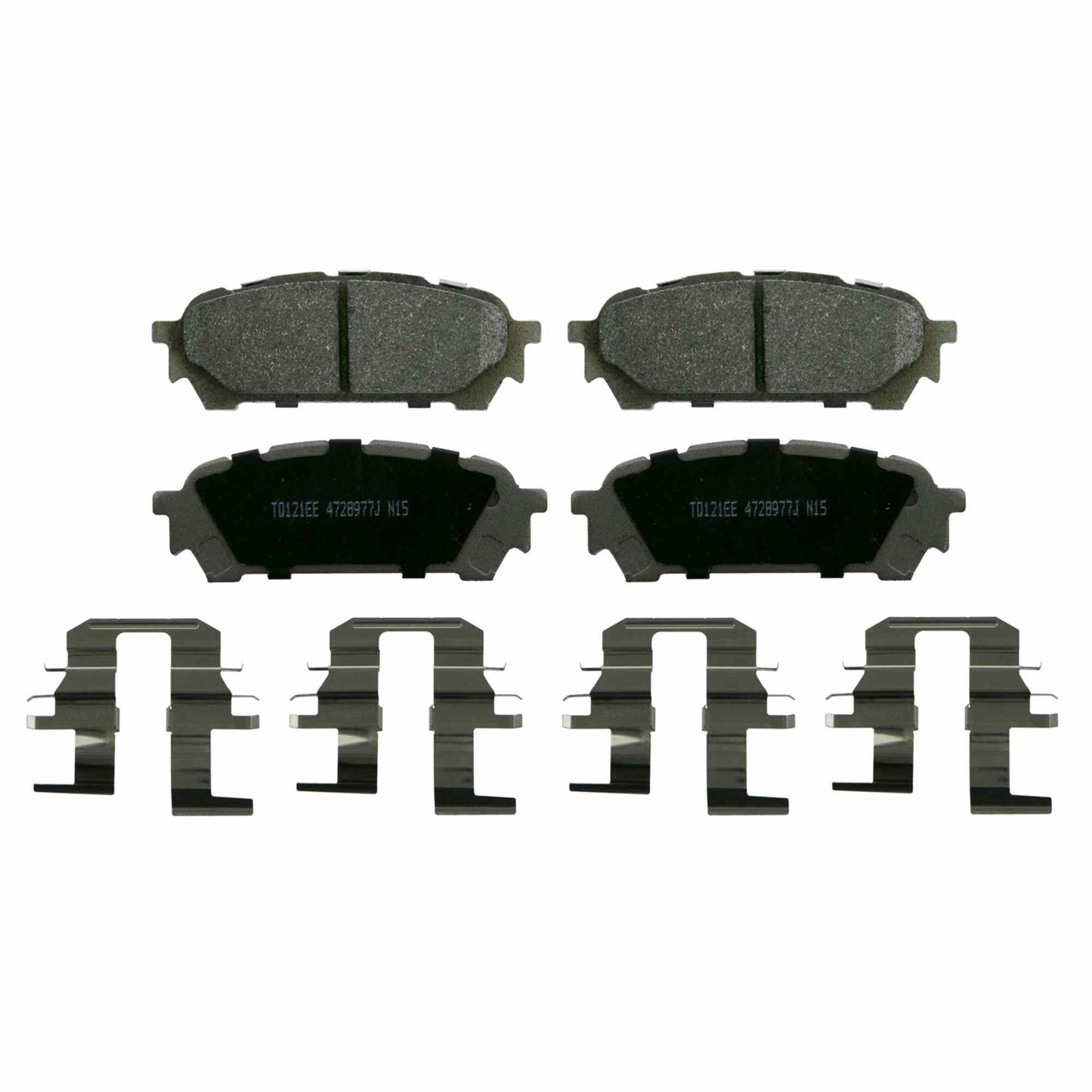 Top View of Rear Disc Brake Pad Set WAGNER BRAKES MX1004