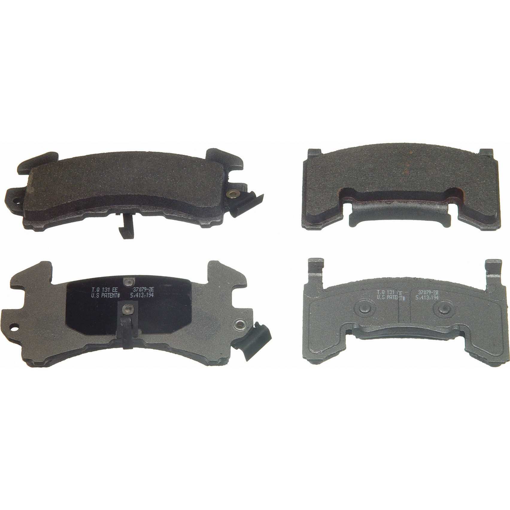 Angle View of Front Disc Brake Pad Set WAGNER BRAKES MX154