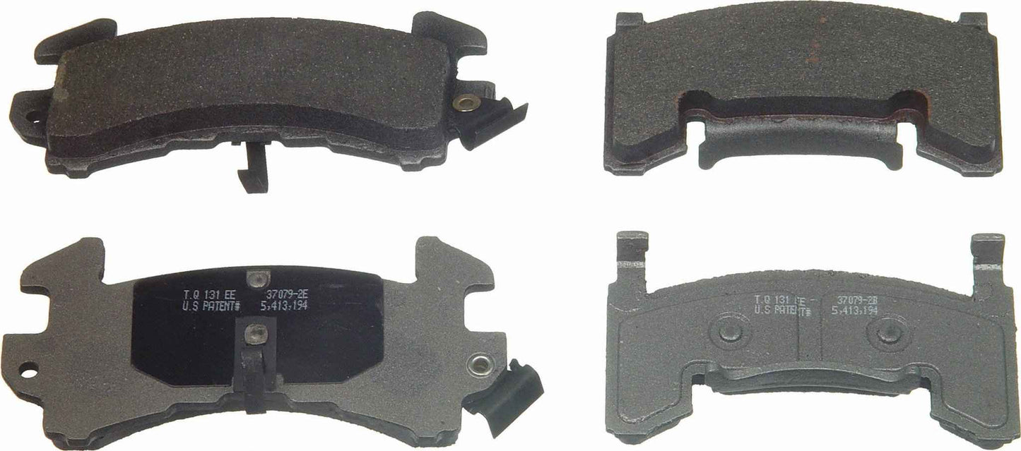 Top View of Front Disc Brake Pad Set WAGNER BRAKES MX154