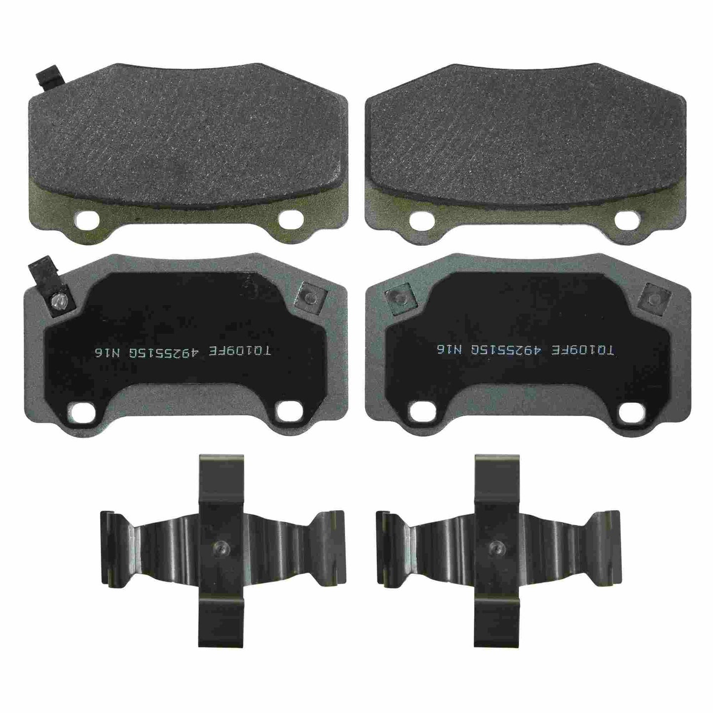 Top View of Rear Disc Brake Pad Set WAGNER BRAKES MX1718