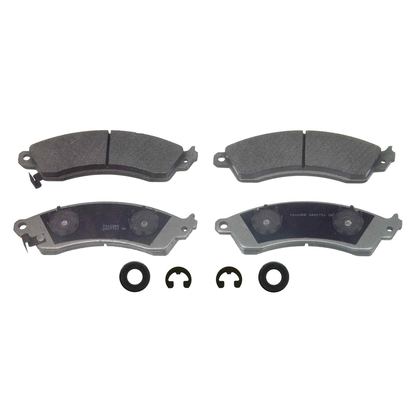 Angle View of Front Disc Brake Pad Set WAGNER BRAKES MX412