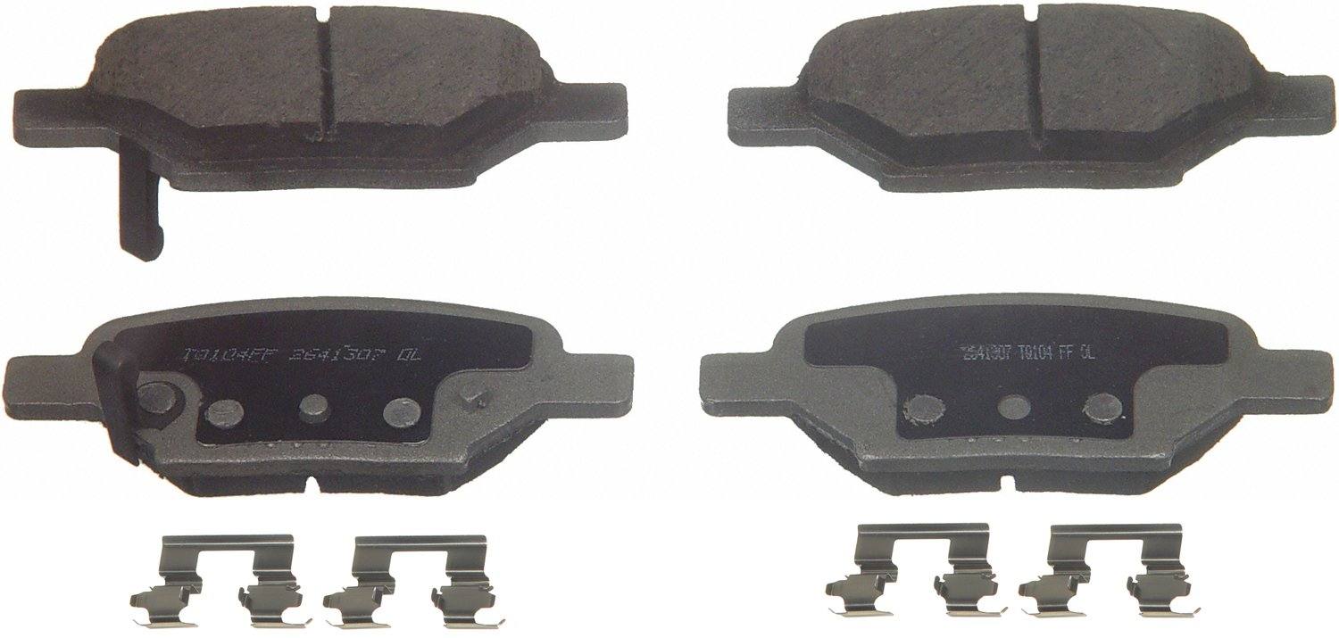 Top View of Rear Disc Brake Pad Set WAGNER BRAKES PD1033A