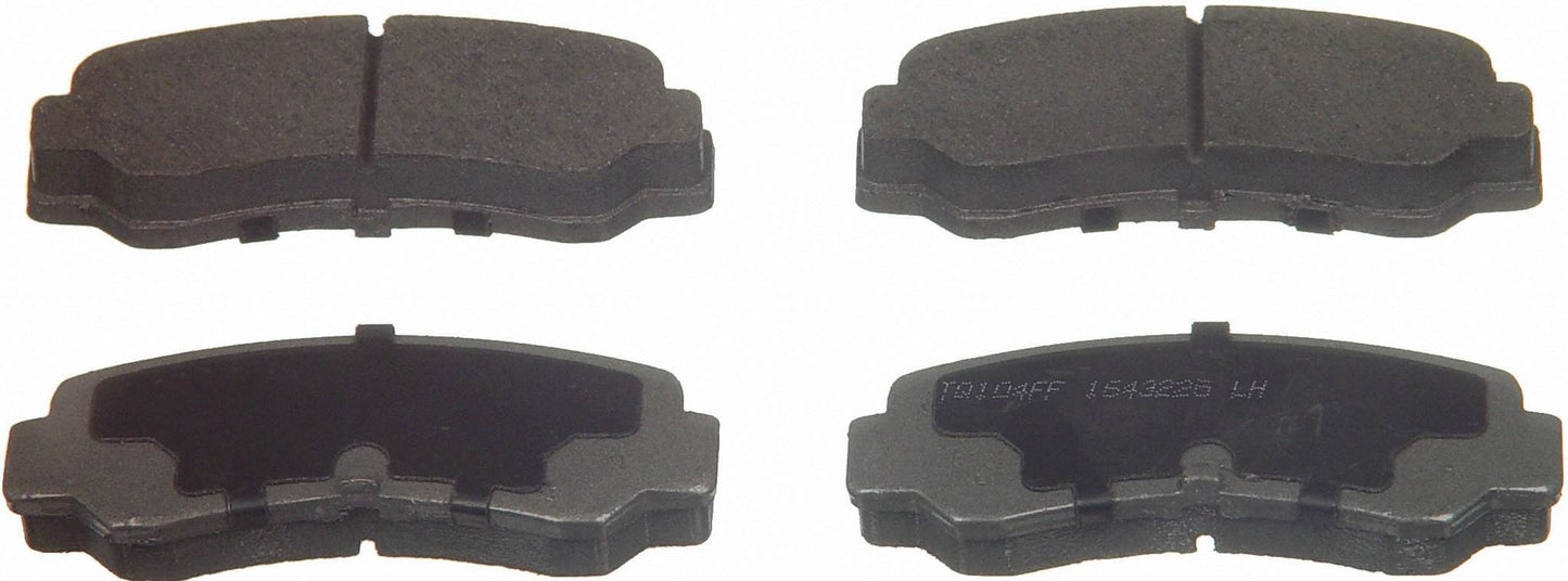 Top View of Rear Disc Brake Pad Set WAGNER BRAKES PD305