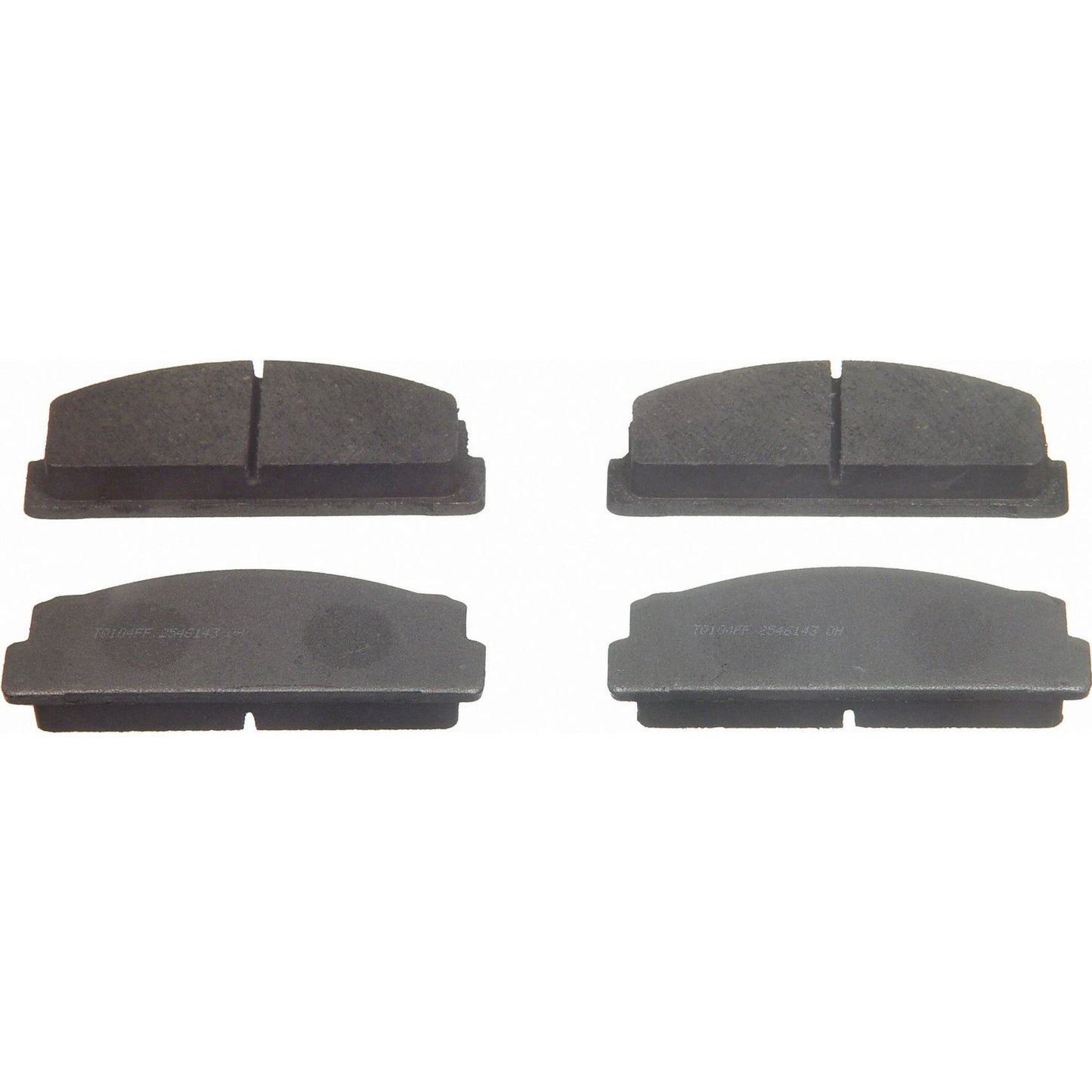 Angle View of Front Disc Brake Pad Set WAGNER BRAKES PD54