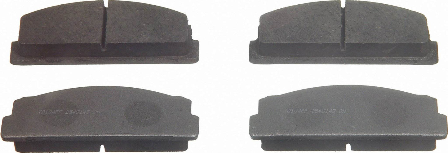 Top View of Front Disc Brake Pad Set WAGNER BRAKES PD54