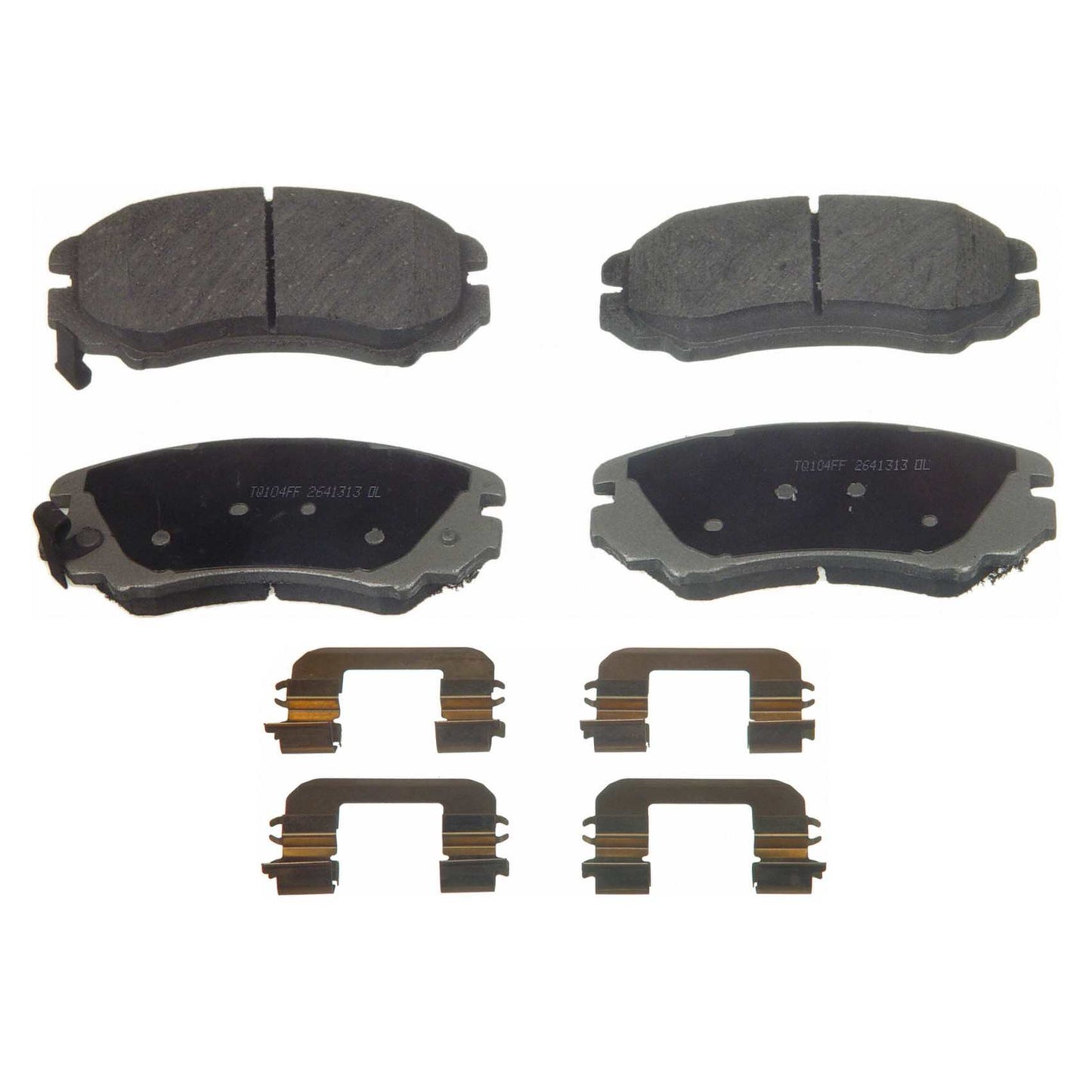 Angle View of Front Disc Brake Pad Set WAGNER BRAKES PD924