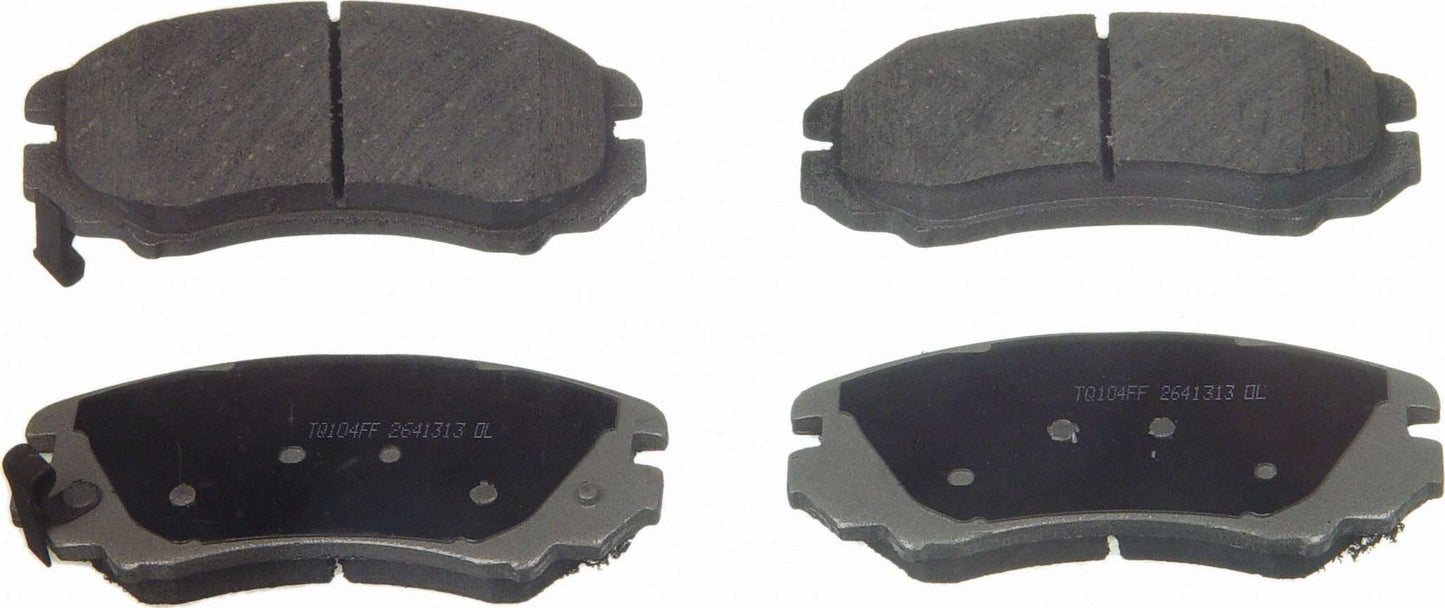 Top View of Front Disc Brake Pad Set WAGNER BRAKES PD924