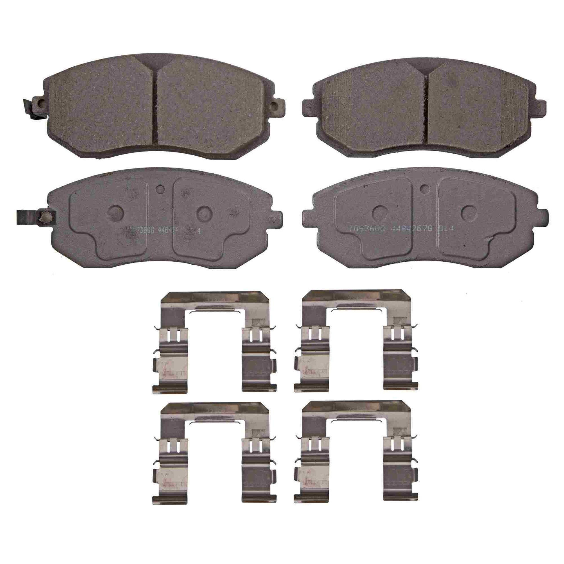 Top View of Front Disc Brake Pad Set WAGNER BRAKES PD929A