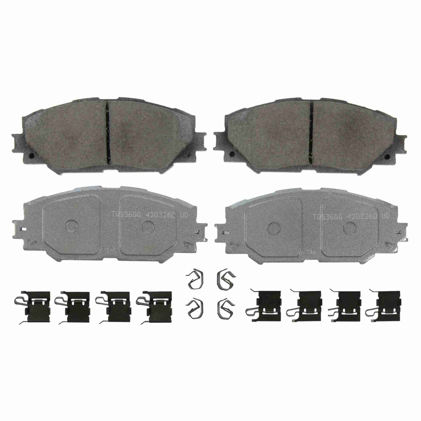 Top View of Front Disc Brake Pad Set WAGNER BRAKES QC1210