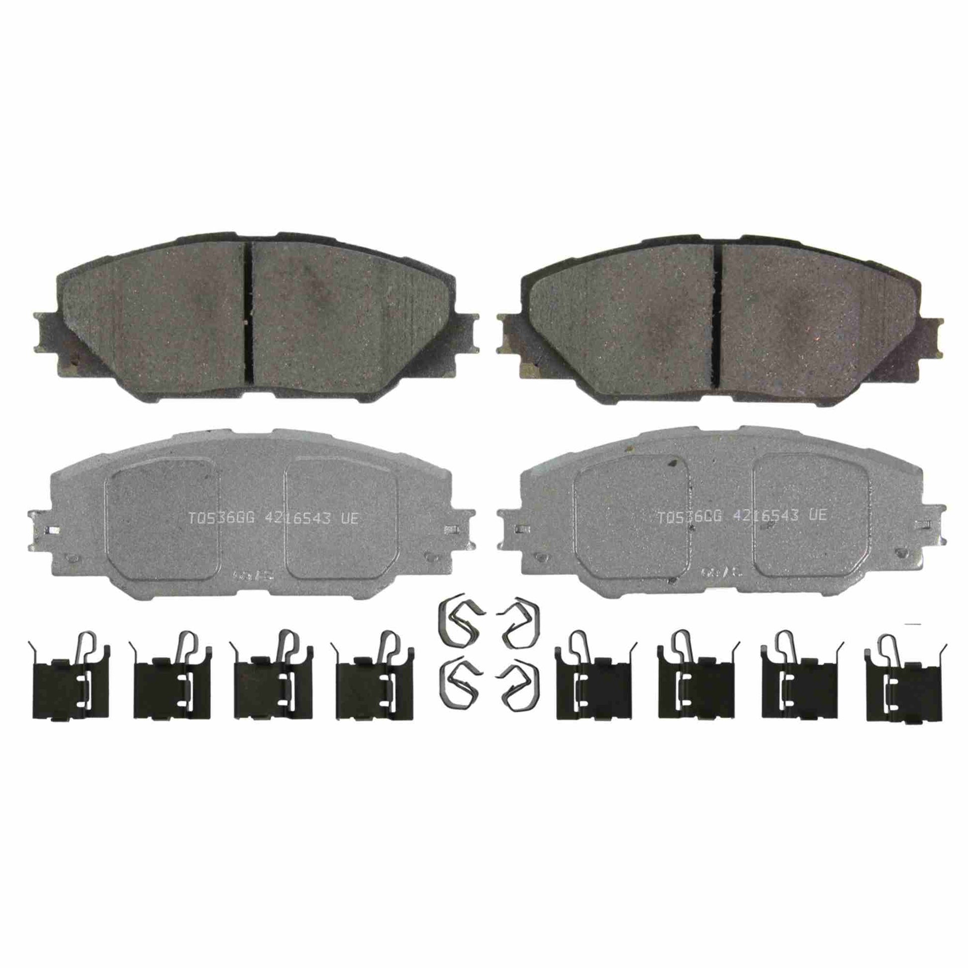 Top View of Front Disc Brake Pad Set WAGNER BRAKES QC1211