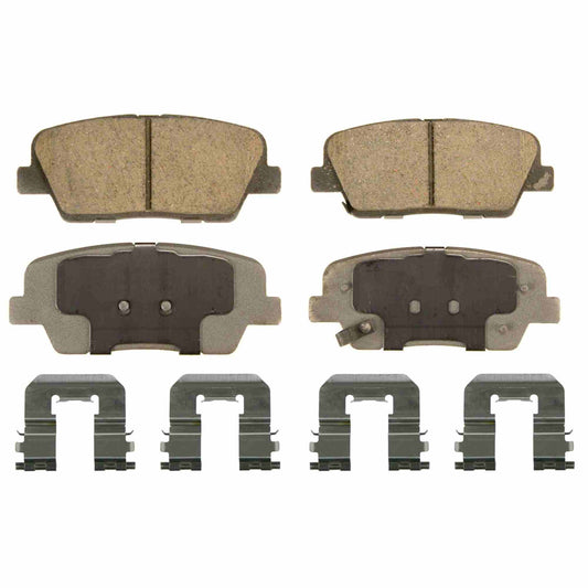 Top View of Rear Disc Brake Pad Set WAGNER BRAKES QC1284