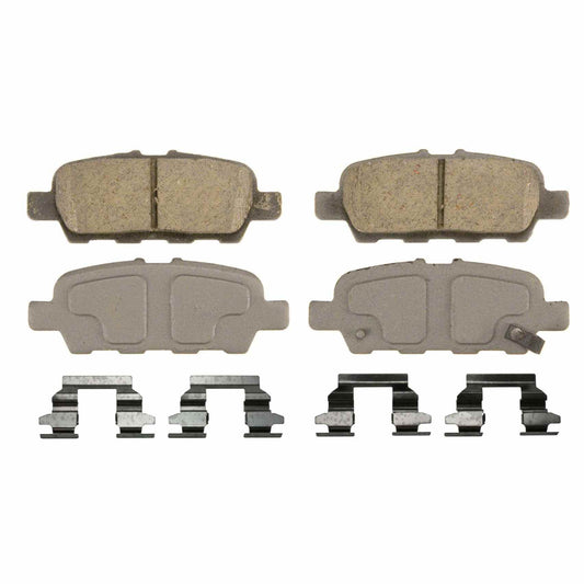 Top View of Rear Disc Brake Pad Set WAGNER BRAKES QC1393