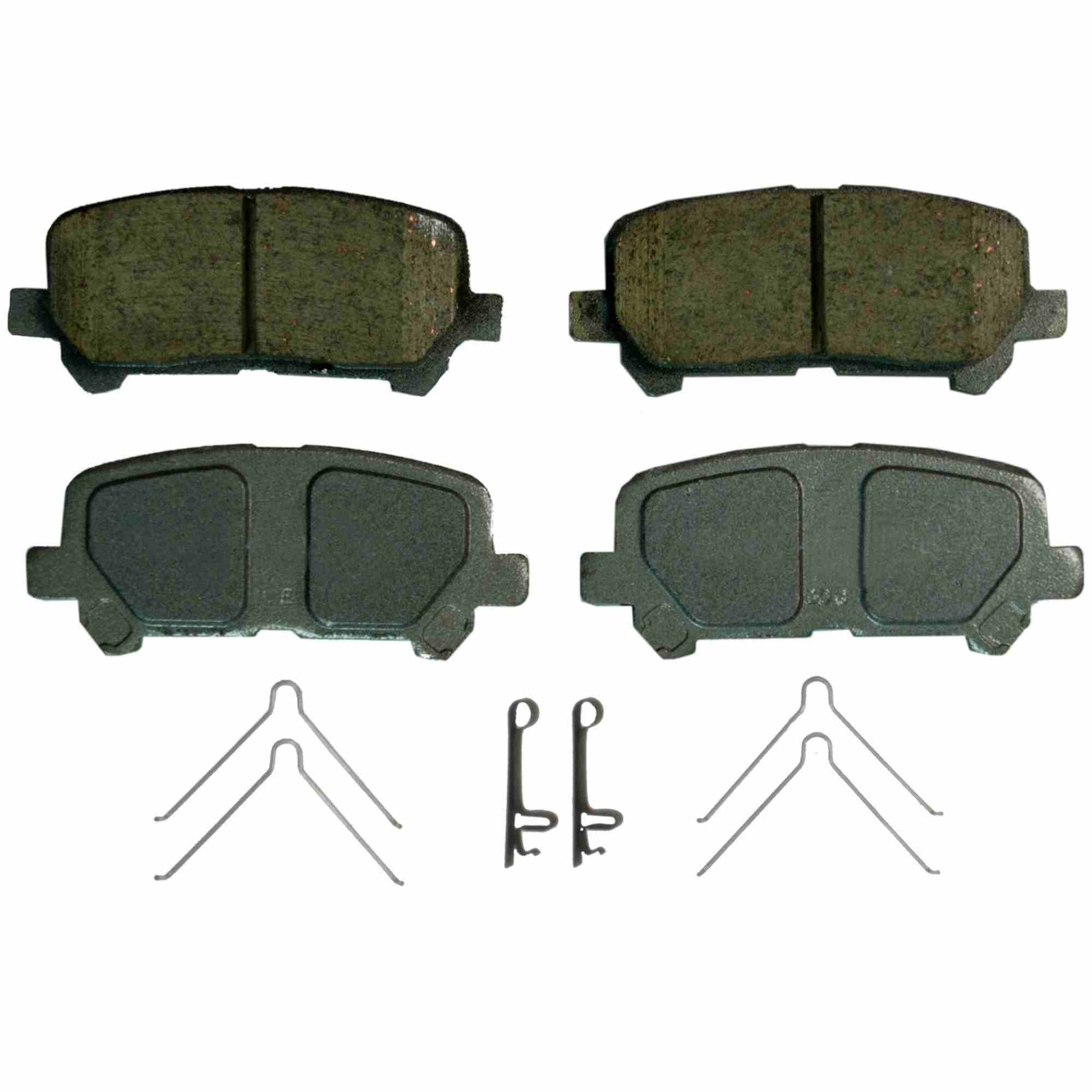 Top View of Rear Disc Brake Pad Set WAGNER BRAKES QC1585