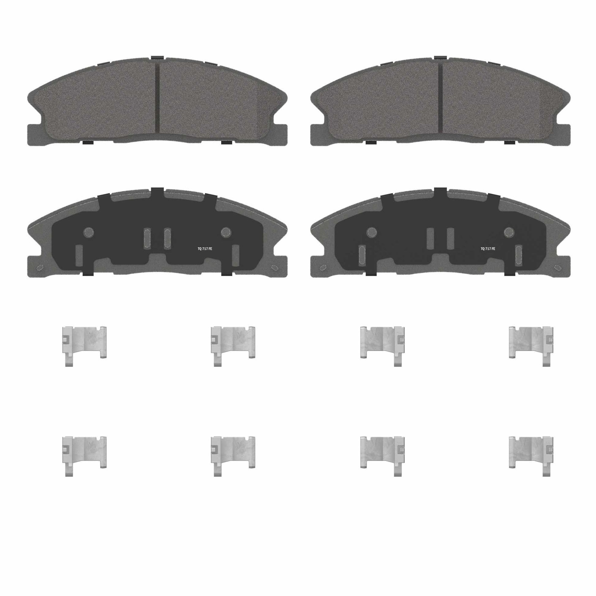 Angle View of Front Disc Brake Pad Set WAGNER BRAKES QC1611