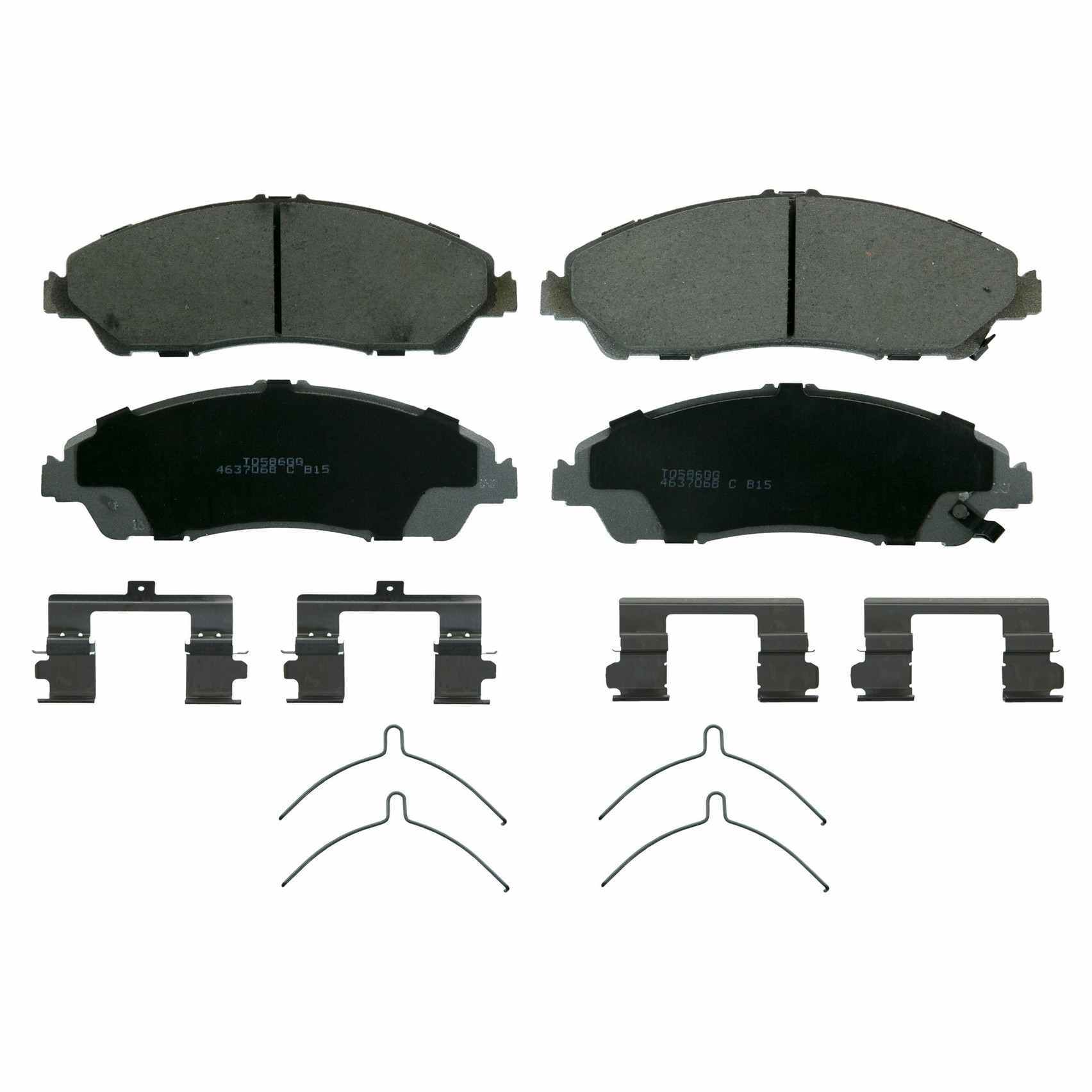 Top View of Front Disc Brake Pad Set WAGNER BRAKES QC1723