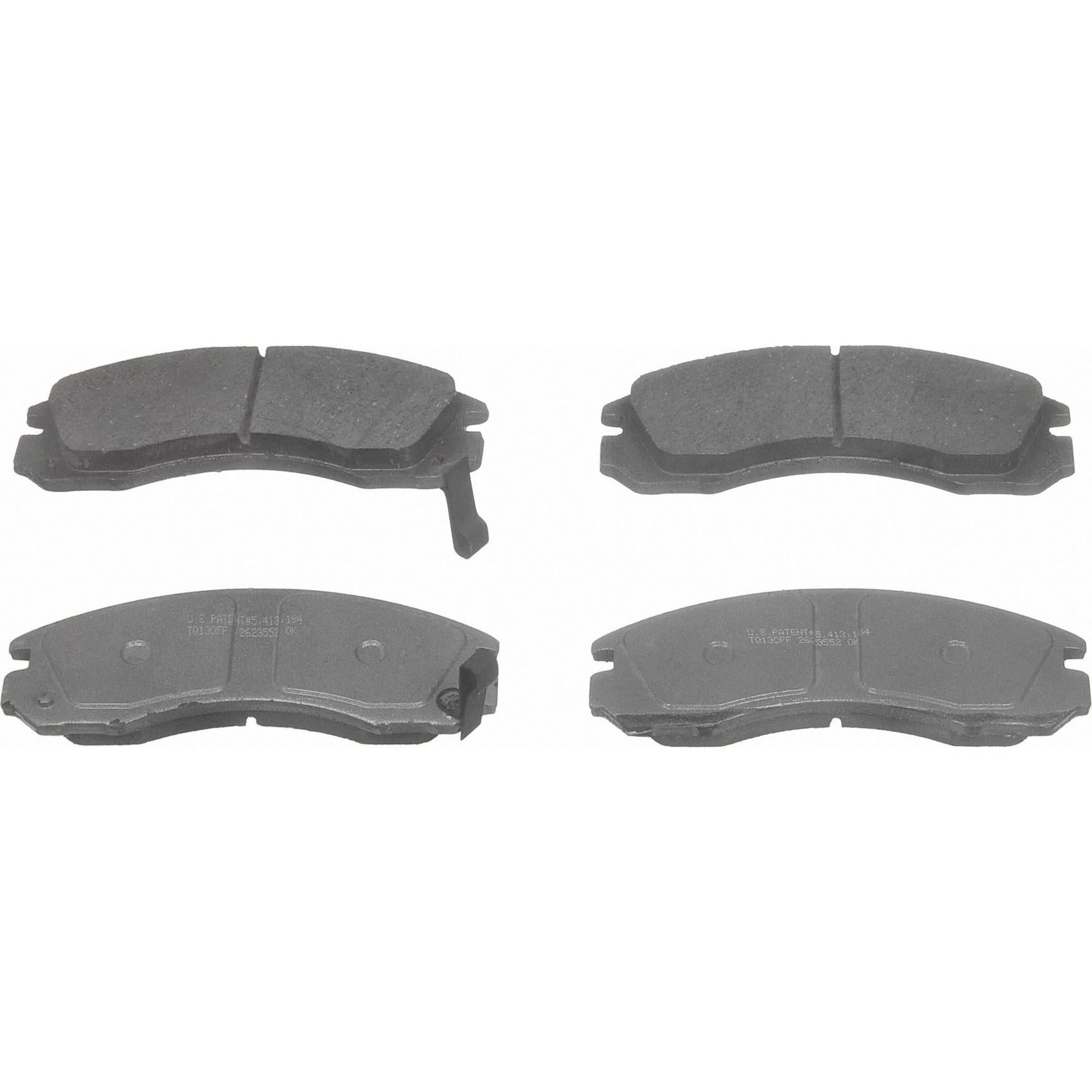 Angle View of Front Disc Brake Pad Set WAGNER BRAKES QC530