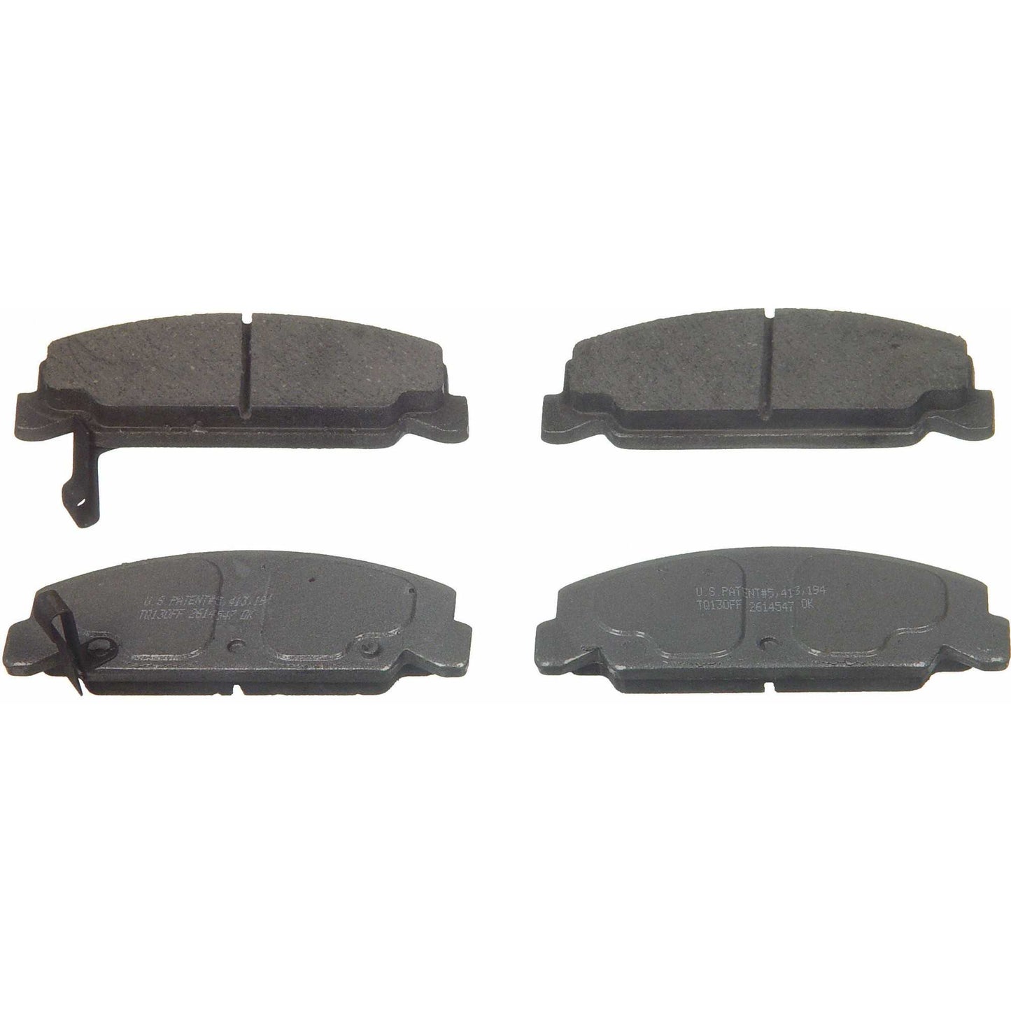 Angle View of Front Disc Brake Pad Set WAGNER BRAKES QC560