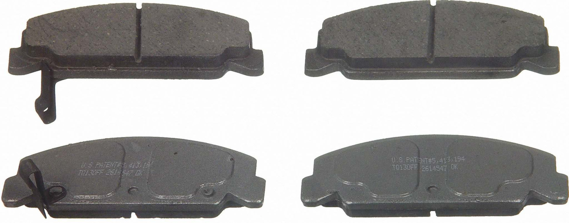 Top View of Front Disc Brake Pad Set WAGNER BRAKES QC560