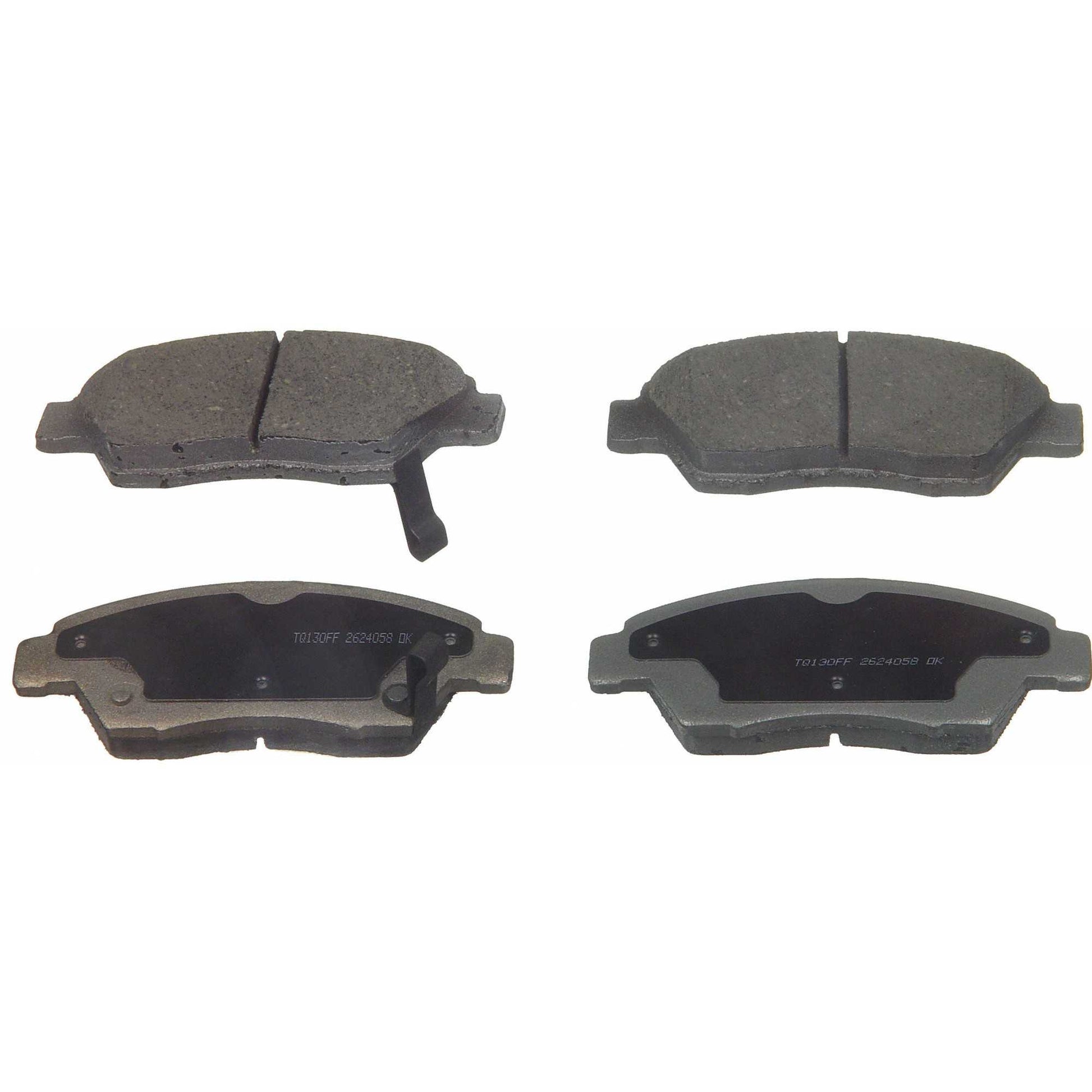 Angle View of Front Disc Brake Pad Set WAGNER BRAKES QC621