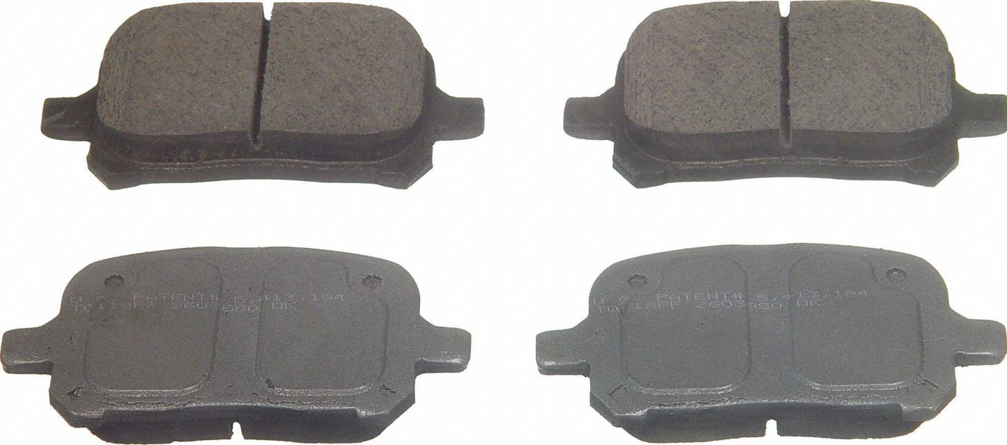 Top View of Front Disc Brake Pad Set WAGNER BRAKES QC707