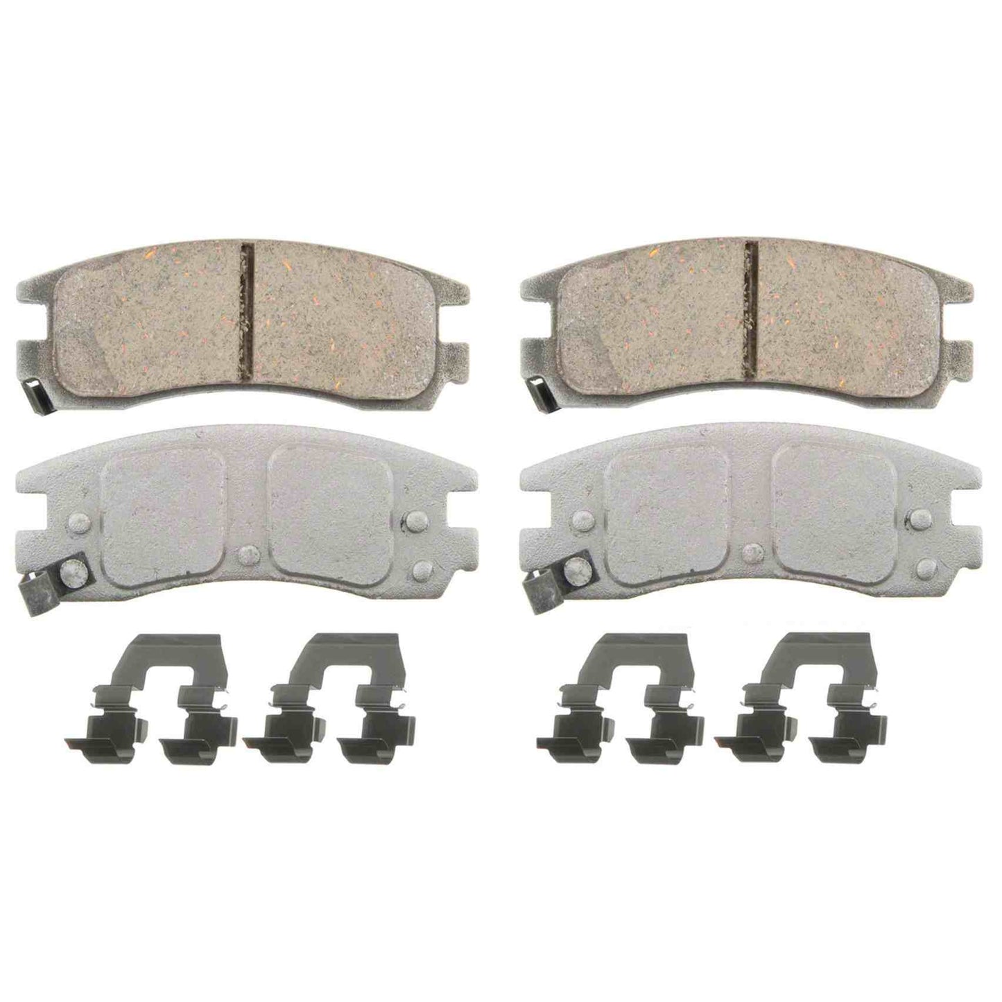 Top View of Rear Disc Brake Pad Set WAGNER BRAKES QC714