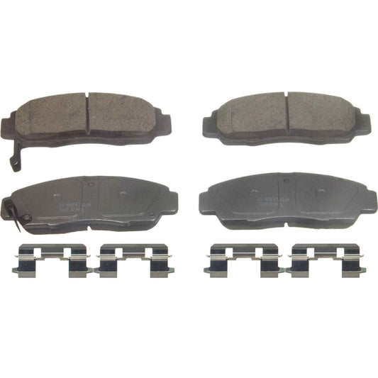 Angle View of Front Disc Brake Pad Set WAGNER BRAKES QC787