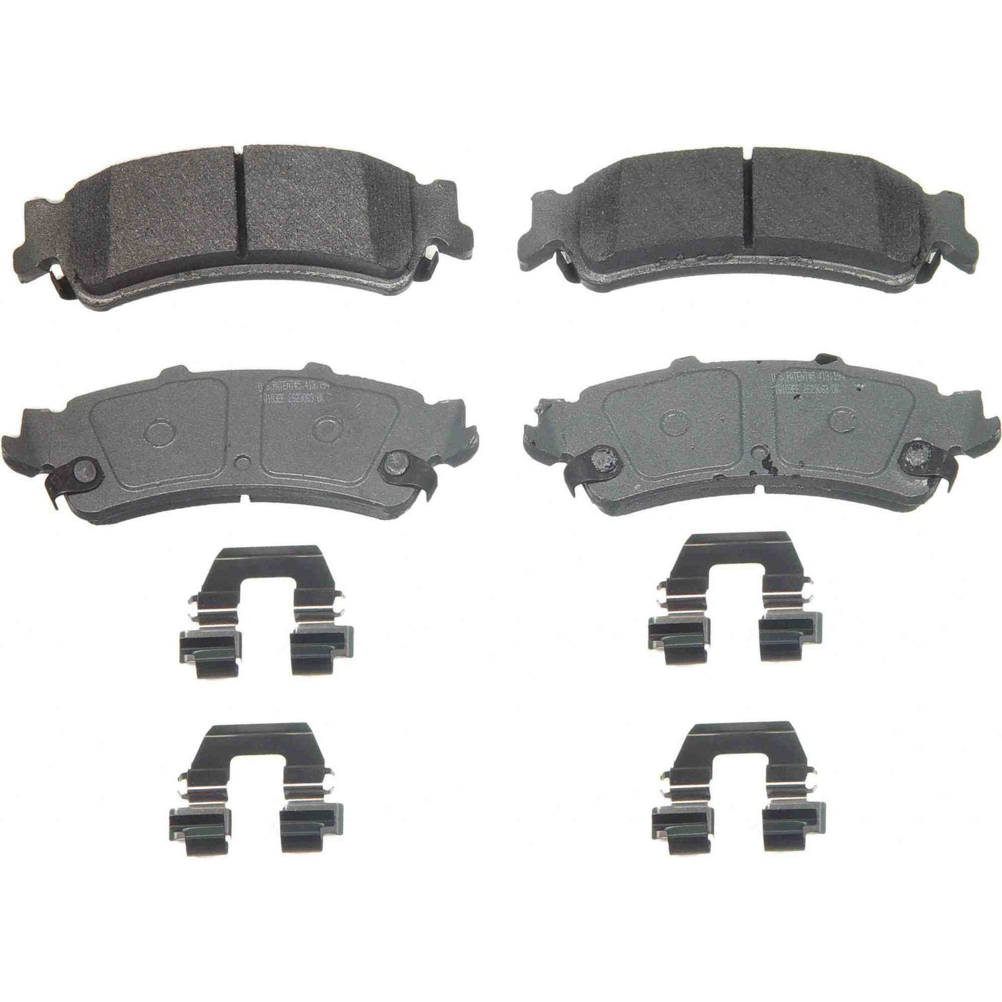 Angle View of Rear Disc Brake Pad Set WAGNER BRAKES QC792B