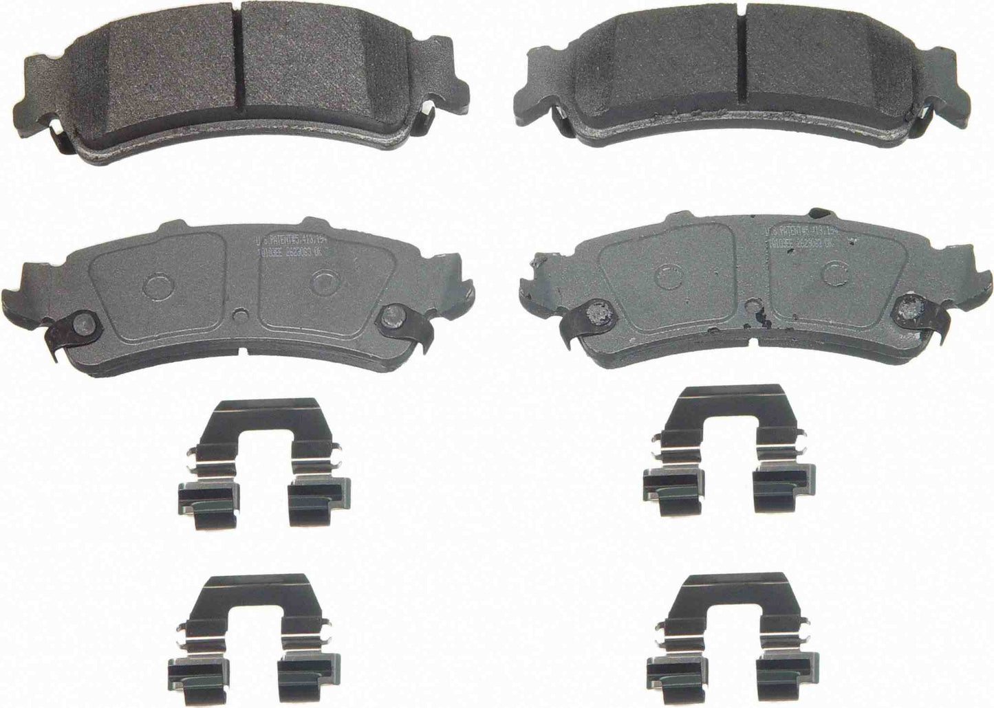 Top View of Rear Disc Brake Pad Set WAGNER BRAKES QC792B