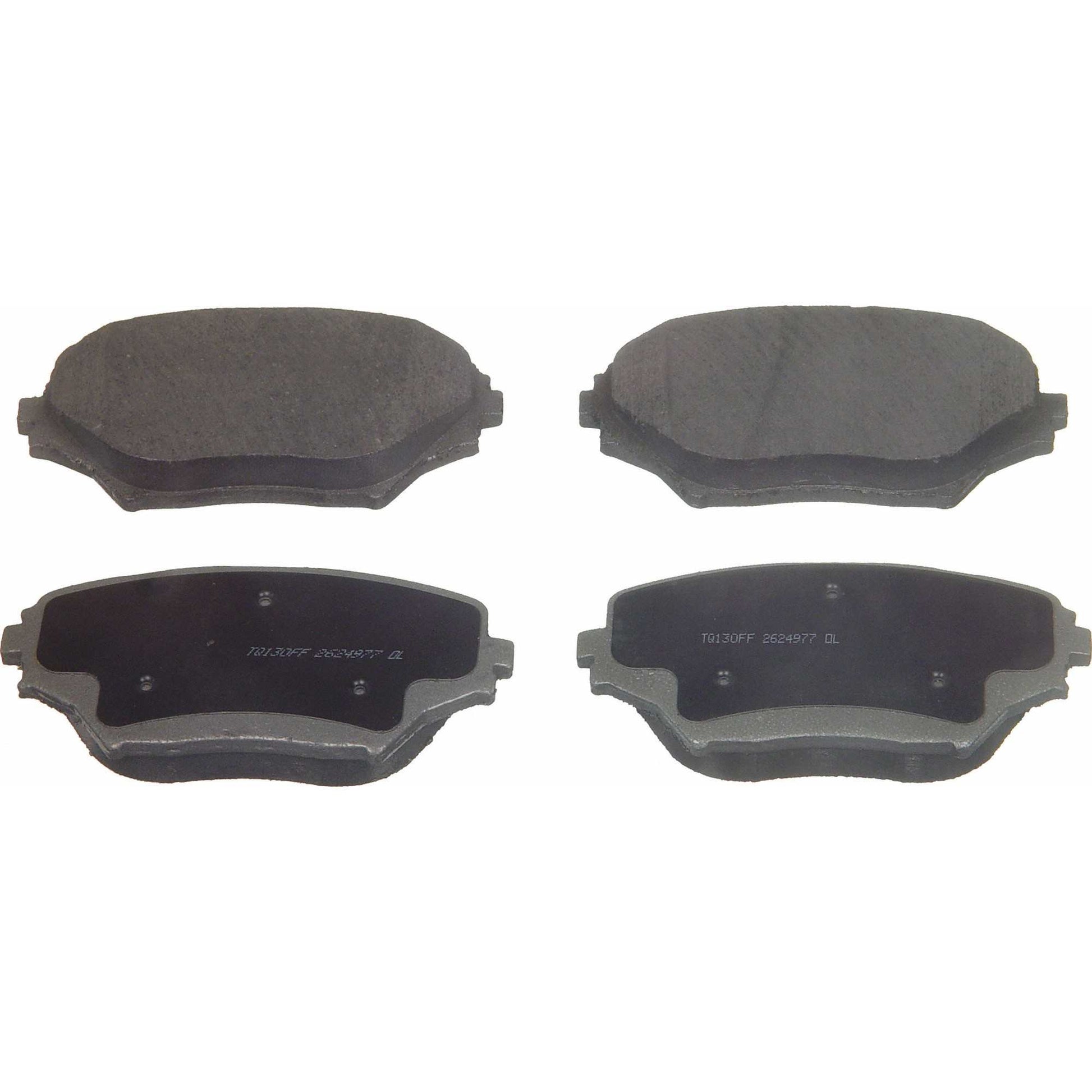 Angle View of Front Disc Brake Pad Set WAGNER BRAKES QC862