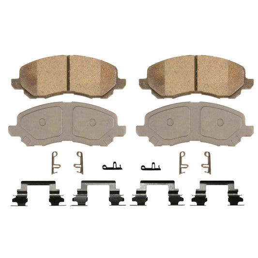 Top View of Front Disc Brake Pad Set WAGNER BRAKES QC866