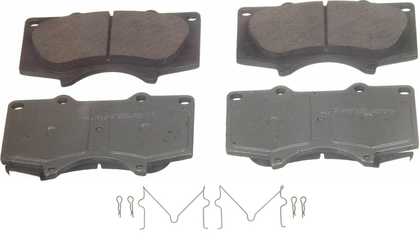 Top View of Front Disc Brake Pad Set WAGNER BRAKES QC976