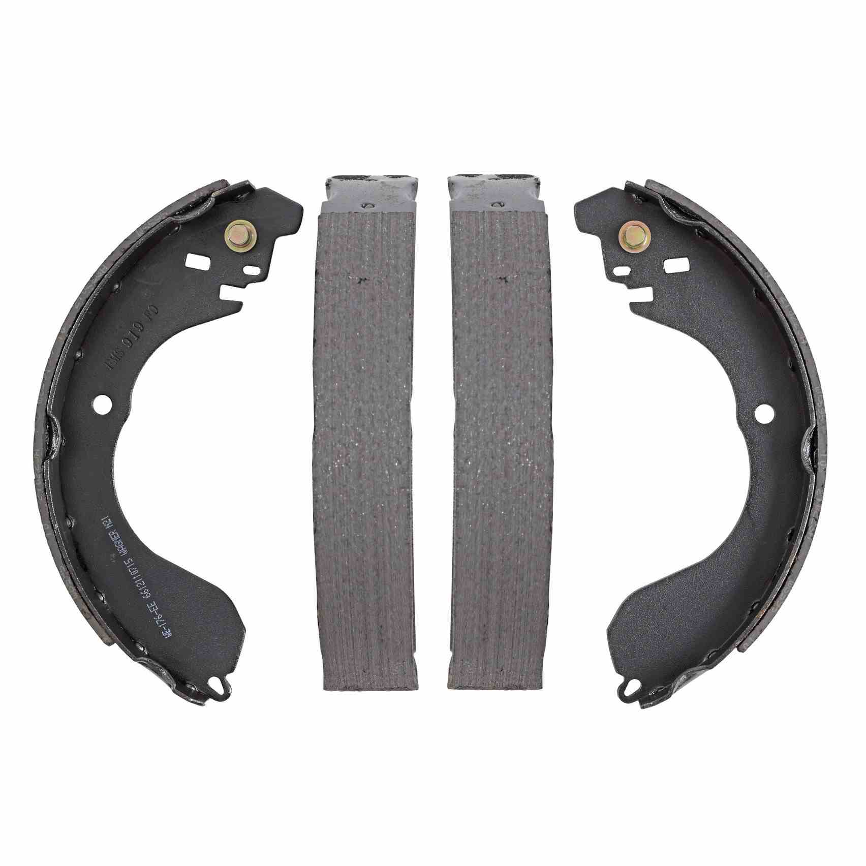 Top View of Rear Drum Brake Shoe WAGNER BRAKES Z919