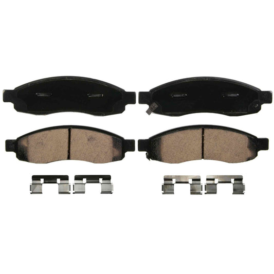 Top View of Front Disc Brake Pad Set WAGNER BRAKES ZD1015