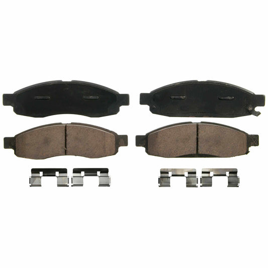 Top View of Front Disc Brake Pad Set WAGNER BRAKES ZD1063