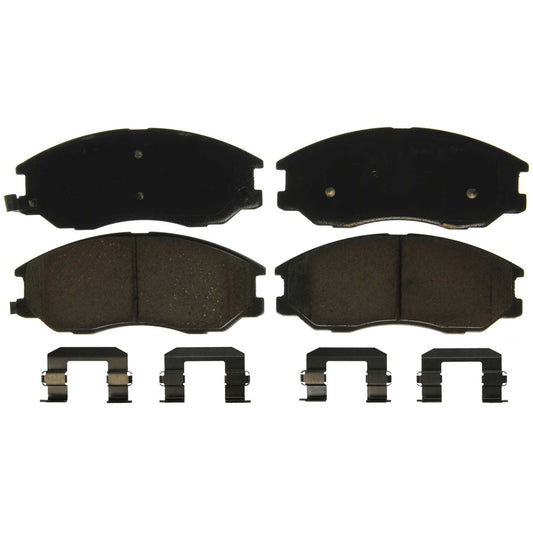 Top View of Front Disc Brake Pad Set WAGNER BRAKES ZD1097