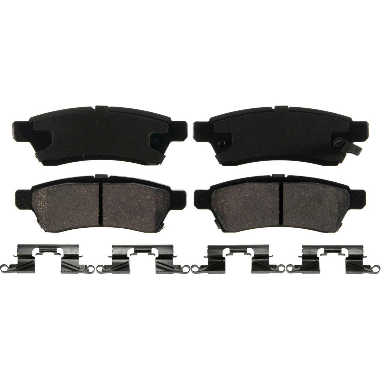 Top View of Rear Disc Brake Pad Set WAGNER BRAKES ZD1100