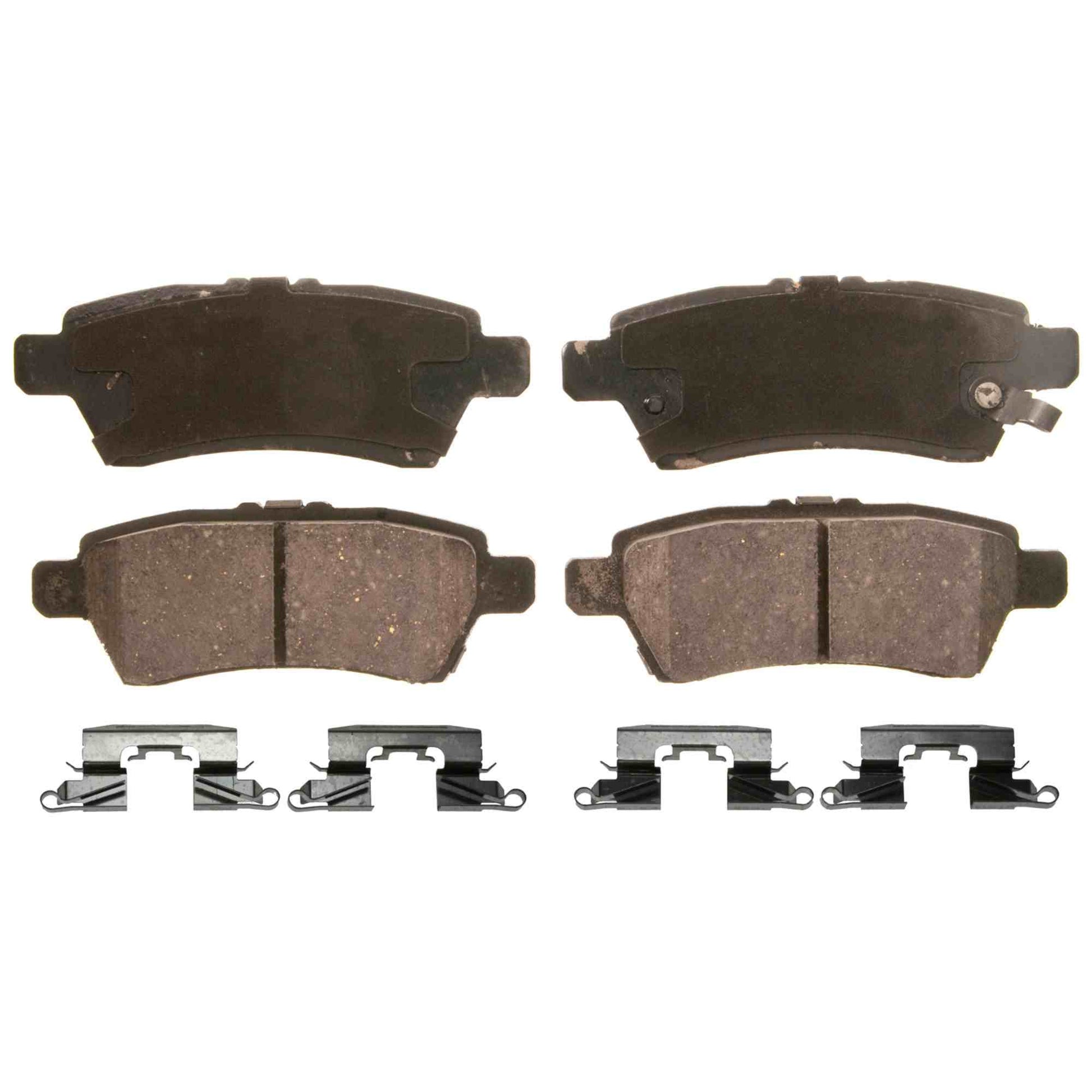 Top View of Rear Disc Brake Pad Set WAGNER BRAKES ZD1101