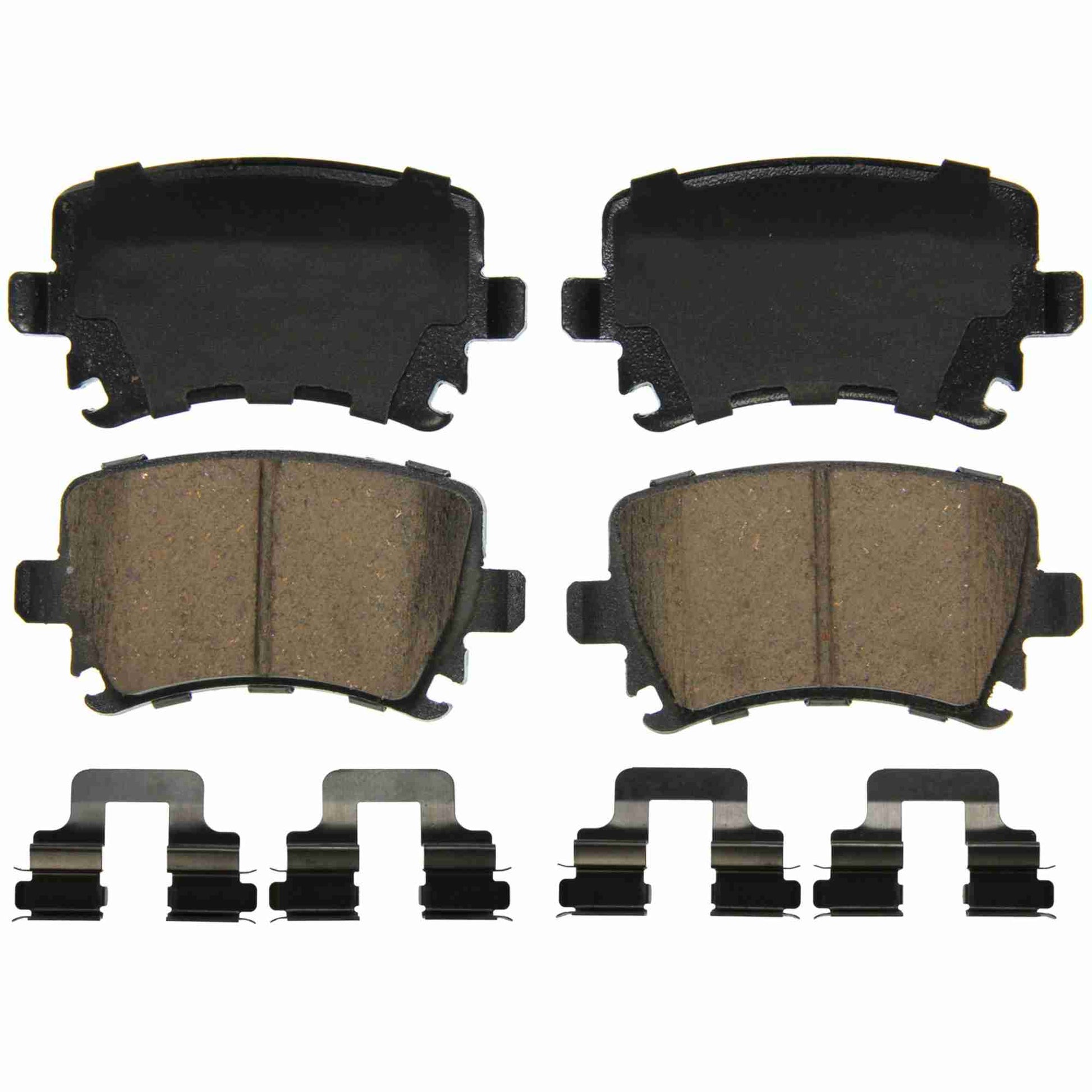 Top View of Rear Disc Brake Pad Set WAGNER BRAKES ZD1108