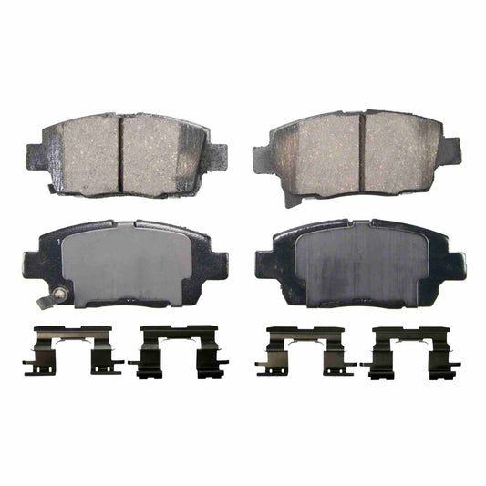 Top View of Front Disc Brake Pad Set WAGNER BRAKES ZD1249