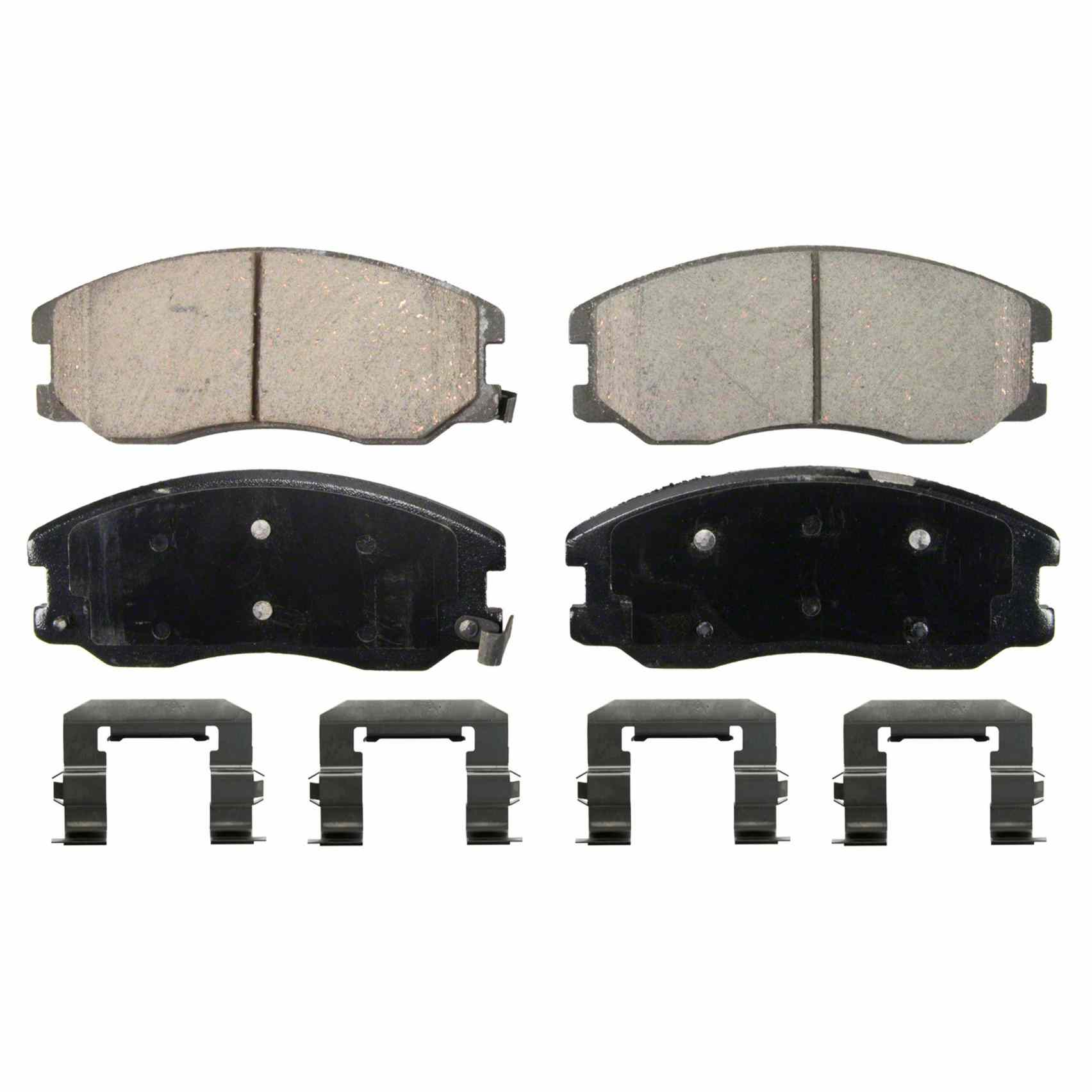 Top View of Front Disc Brake Pad Set WAGNER BRAKES ZD1264