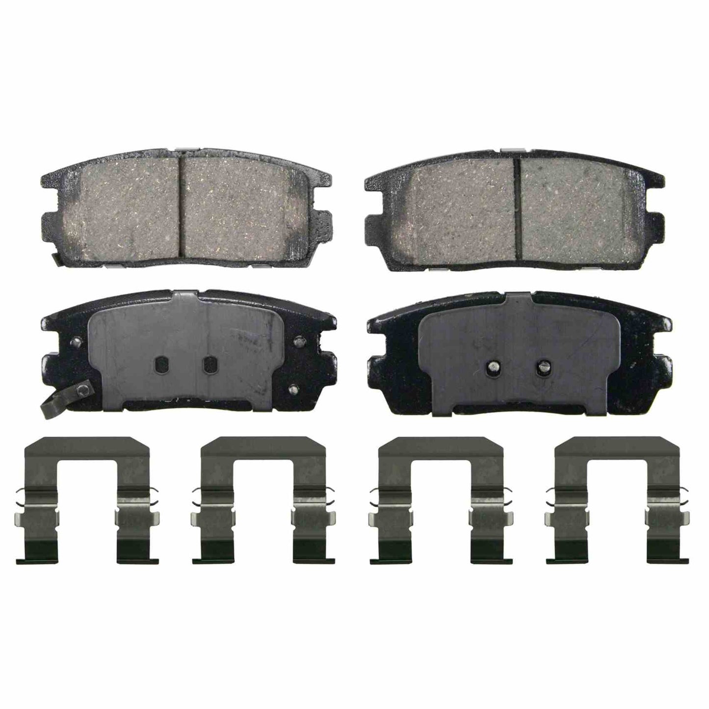 Top View of Rear Disc Brake Pad Set WAGNER BRAKES ZD1275