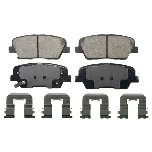 Top View of Rear Disc Brake Pad Set WAGNER BRAKES ZD1284